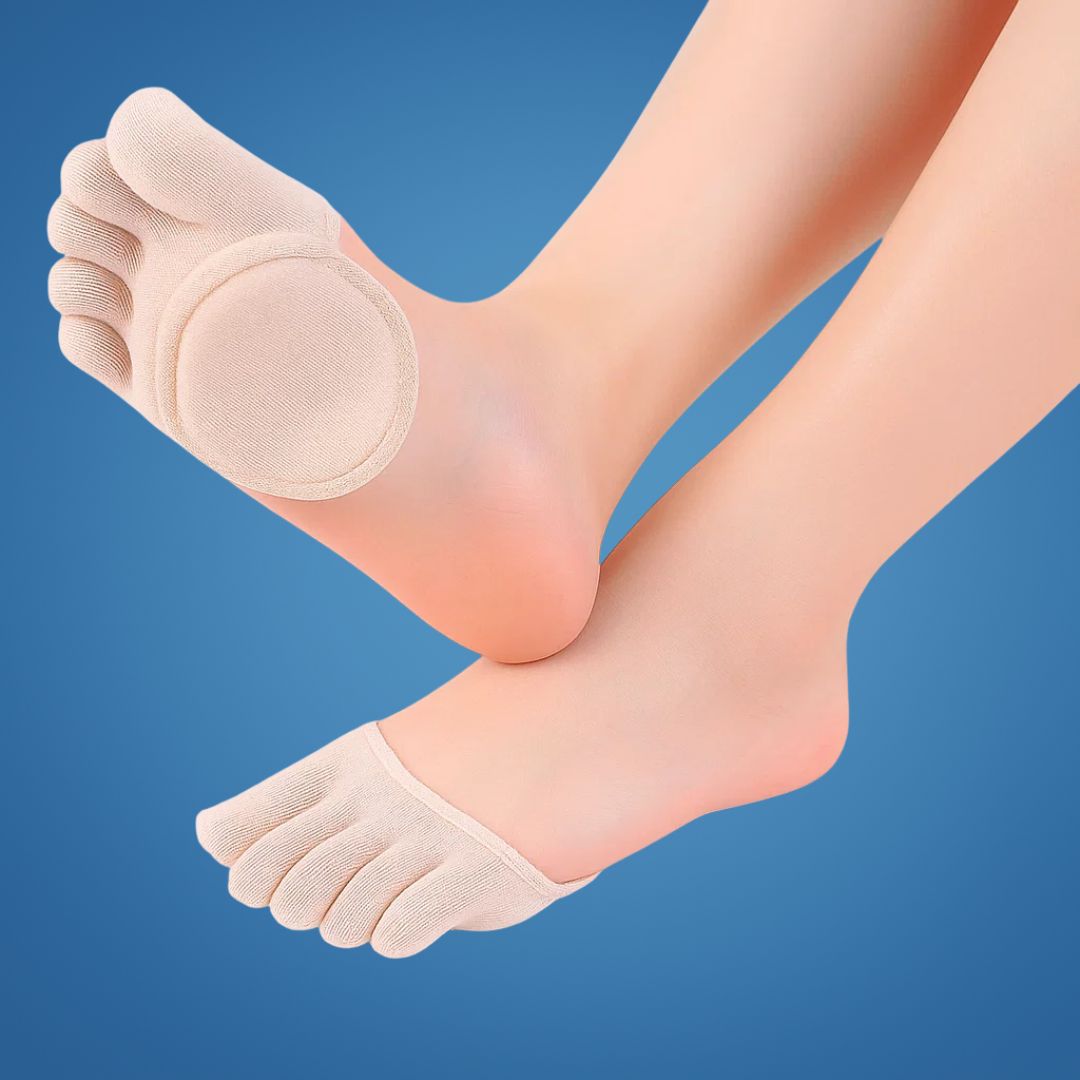 Calcetines de Dedo – Con Almohadilla en la Parte Delantera – Estilo Discreto y Transpirable Sin Mostrar – Prevención de Ampollas – Confort para el Trabajo y el Ocio Kalsten