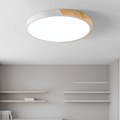Luz de Techo Empotrada de Madera Splice - Diseño Moderno Japandi Regulable