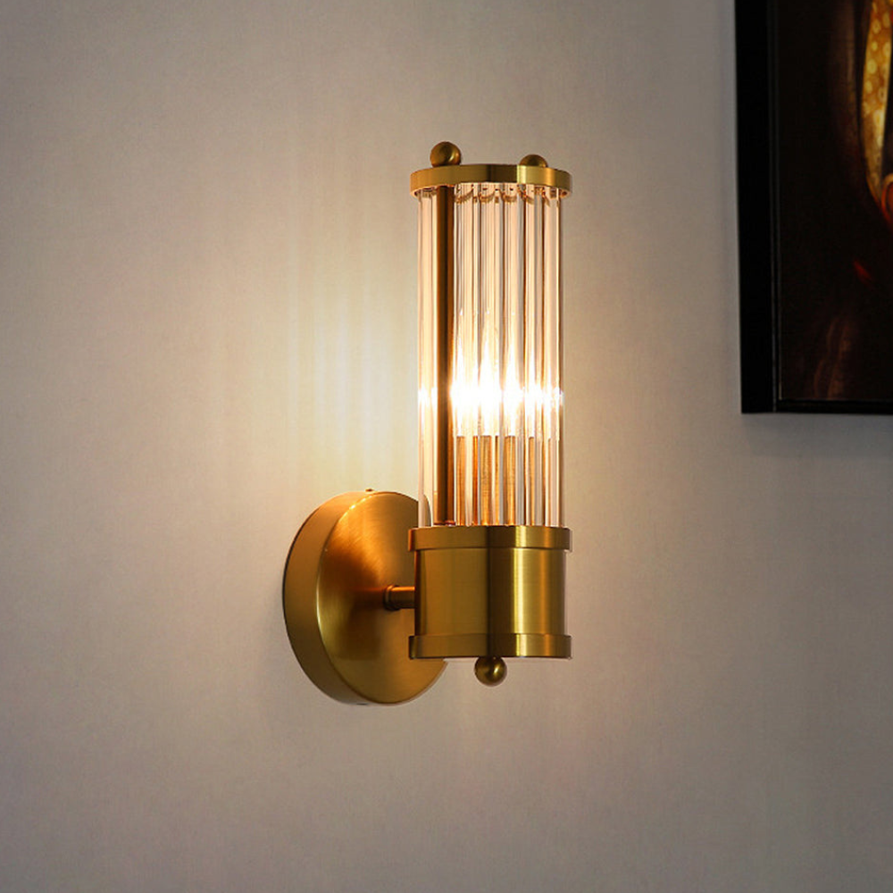 Luz de Pared de Baño Elegante en Oro - Aplique LED Moderno para Decoración de Baños Chic