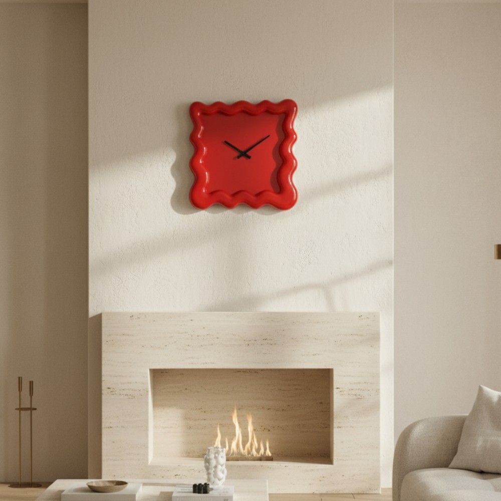 Reloj de Pared Minimalista Elegante con Movimiento Silencioso | Decoración de Reloj de Pared Chic para un Estilo de Hogar Atemporal