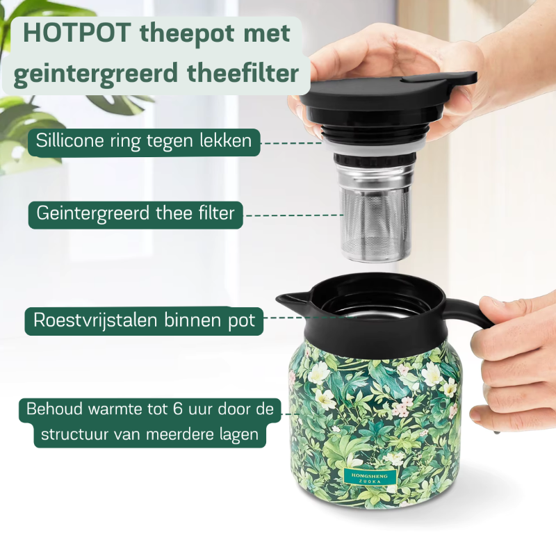 BLOOM'on Hotpot incl. colador de té integrado