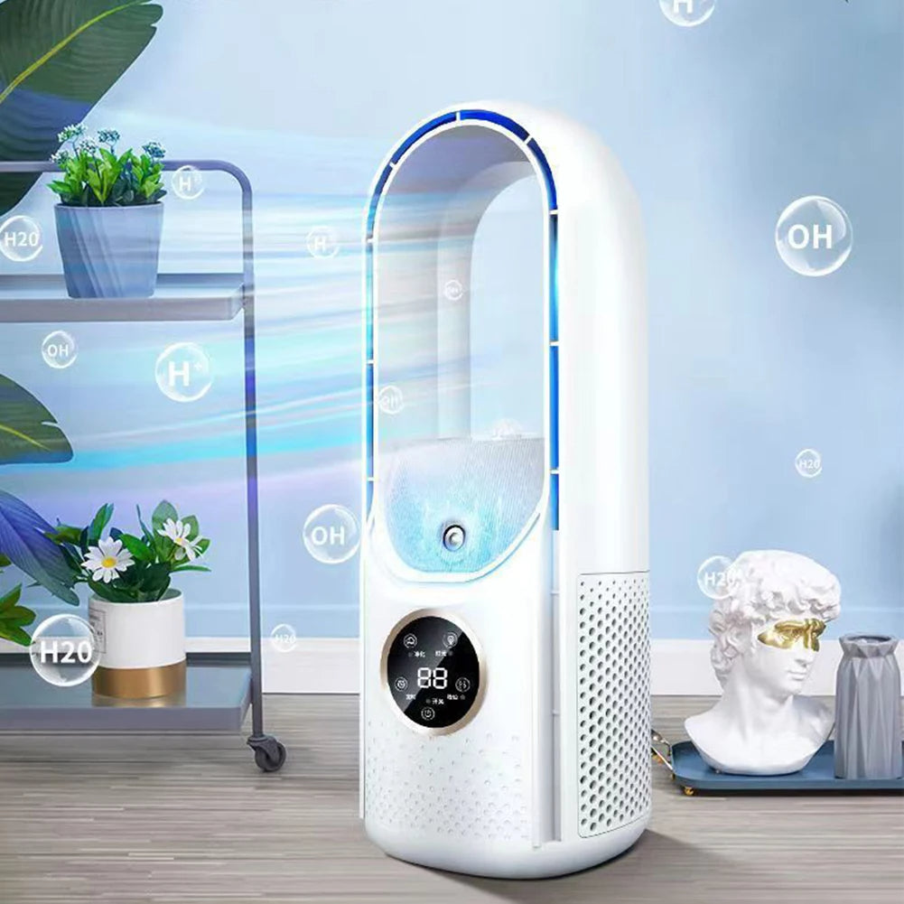 Refrigerador de aire portátil – Alimentación por USB – 6 velocidades – Para el hogar, la oficina y los viajes