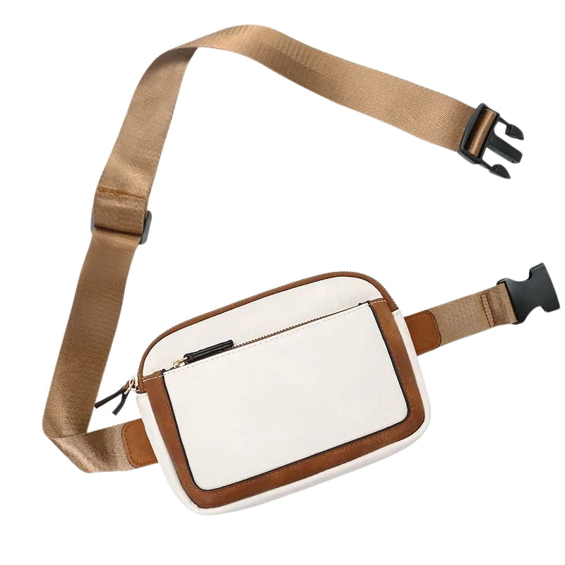 Charlotte - Bolso cruzado ligero con múltiples bolsillos con cremallera y correas ajustables