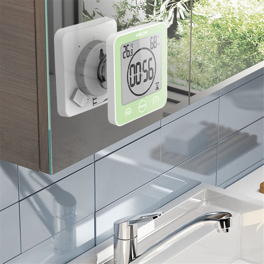 Reloj de ducha impermeable - ¡Siempre a tiempo, incluso en el baño!