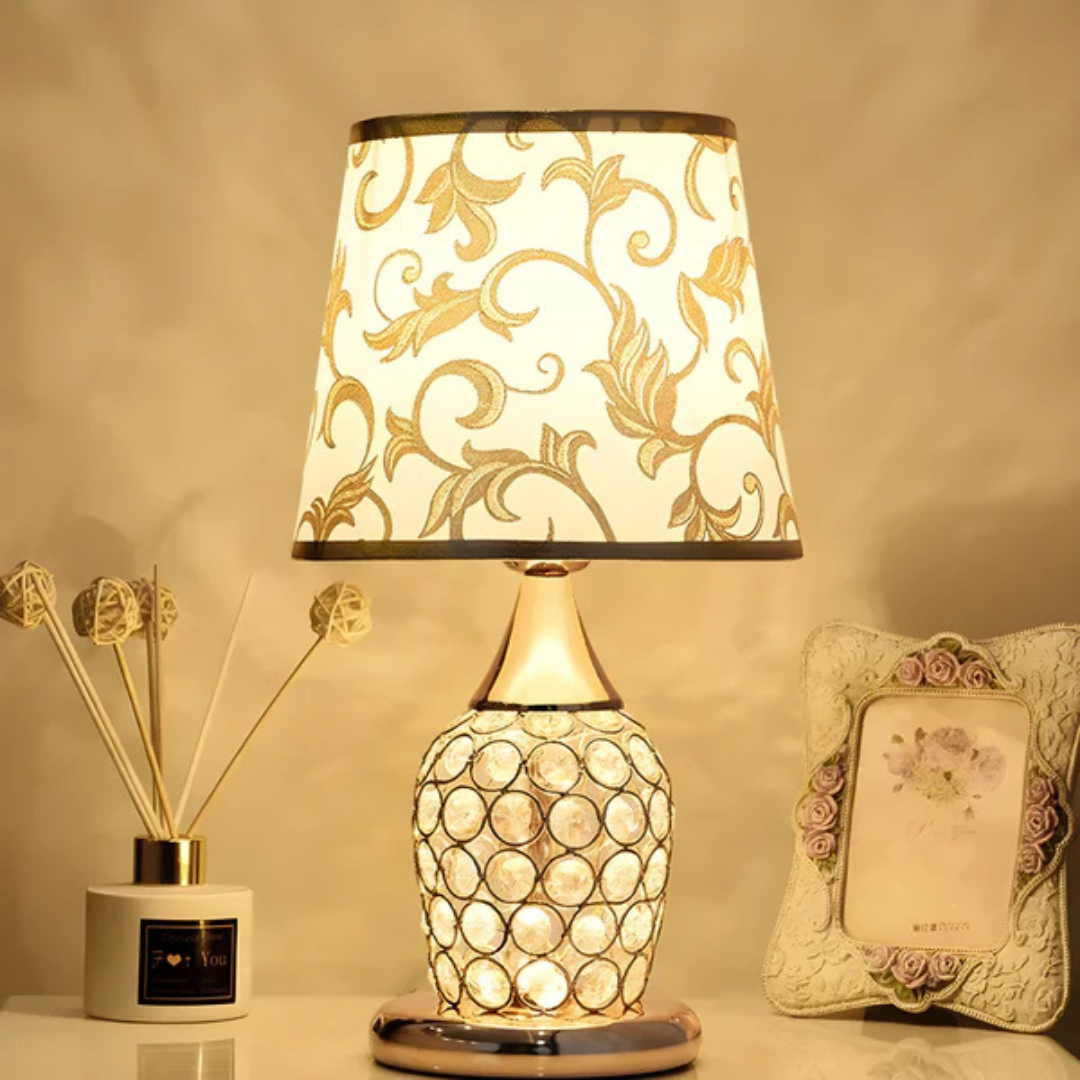 Lámpara de mesa LED | Crystal Glow para interiores
