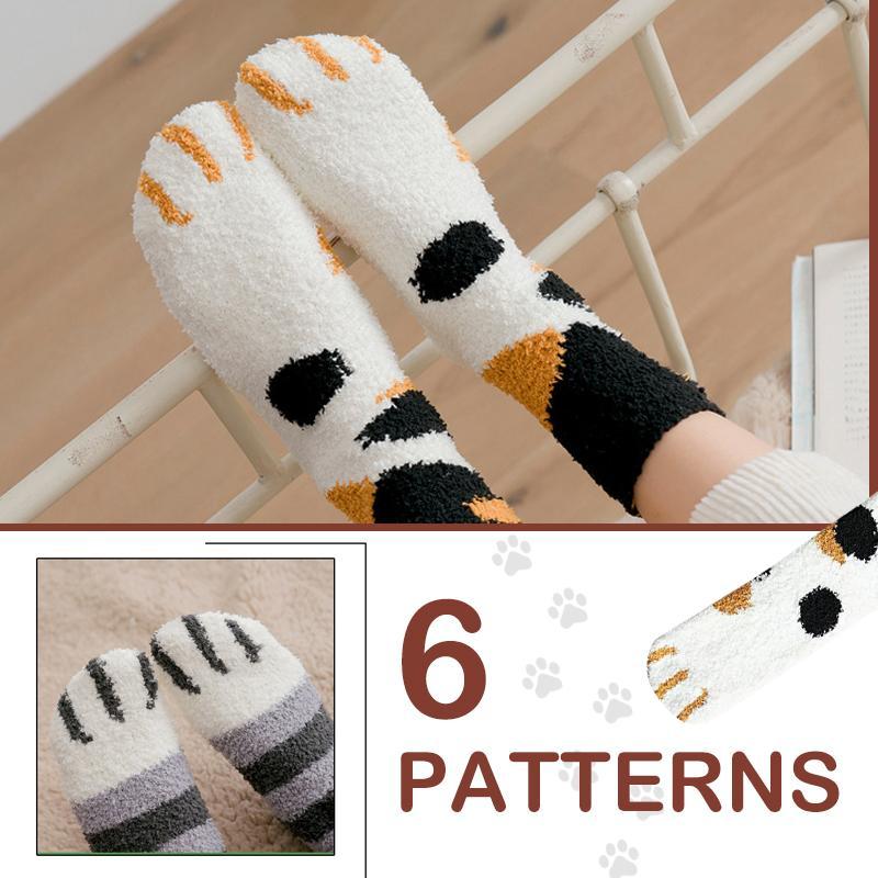 BowLift | Calcetines de Gato con Garras Suaves y Esponjosos