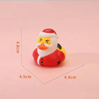 24 Pcs Calendario de Adviento de Patitos de Goma de Navidad