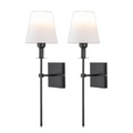 LumiSet – 2 lámparas de pared inalámbricas recargables con control remoto y luz LED