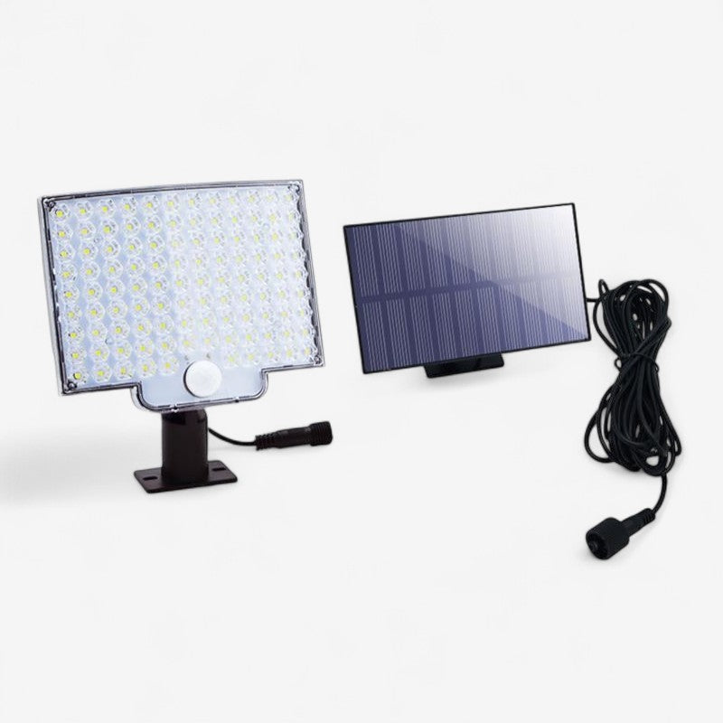 LumoGuard – Lámpara de Seguridad con Panel Solar de 106 LED y Sensor de Movimiento