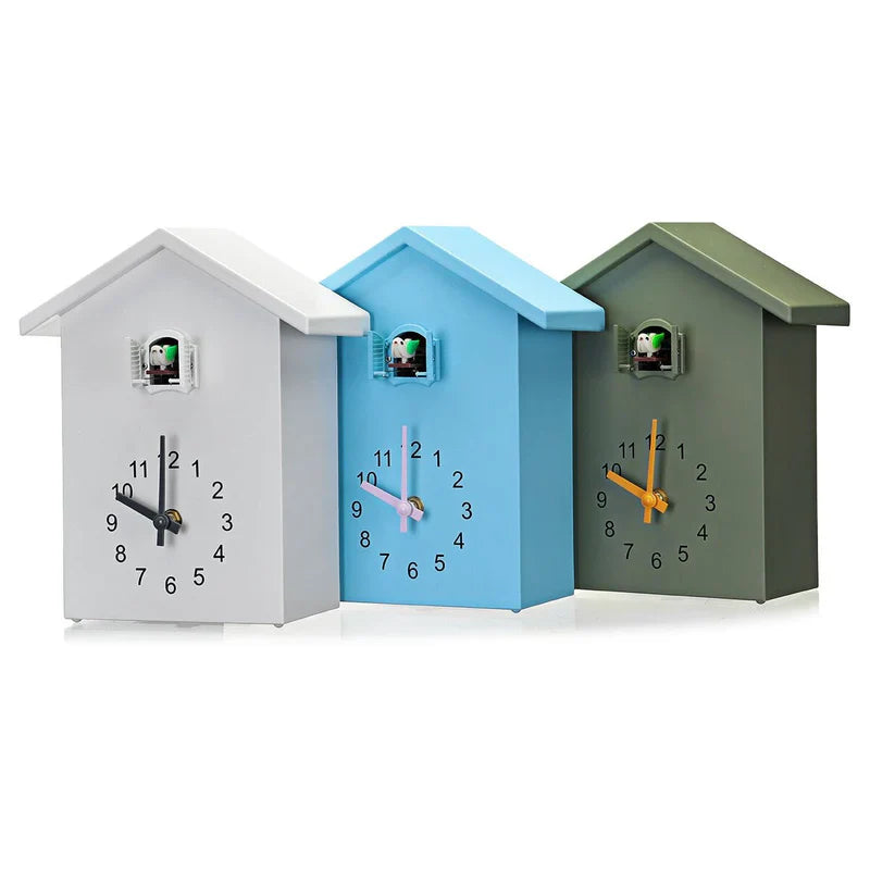BirdCall – Encantador reloj de pared de cuco para el hogar y la oficina con canto de cuco tradicional