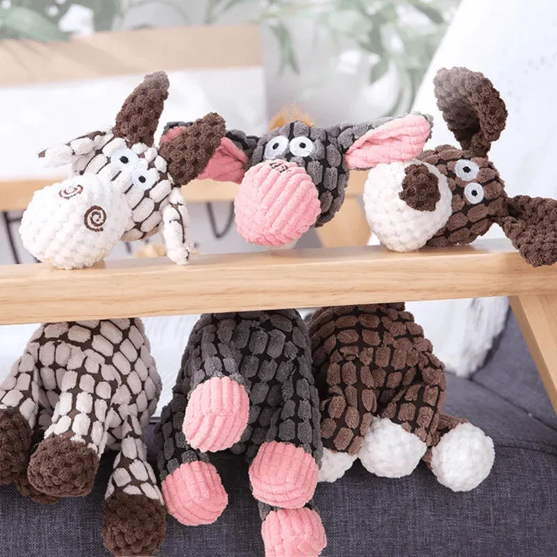 Juguete robusto para perros de peluche | Diseño resistente a mordidas y duradero | Varios modelos