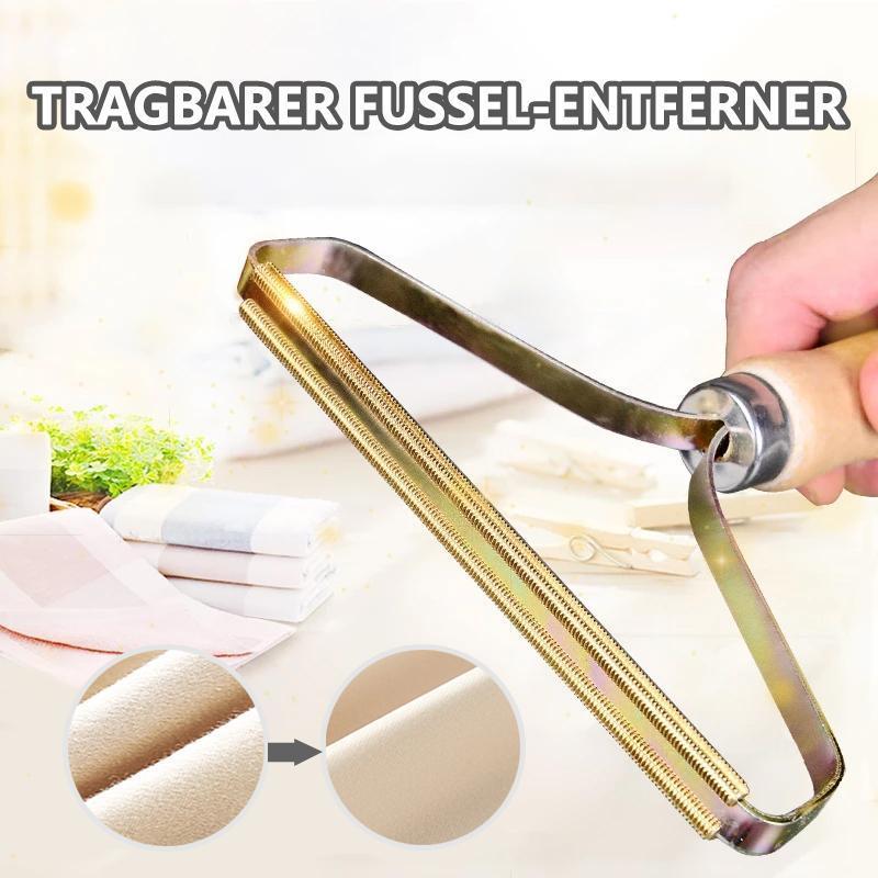 Removedor de Pelusas Manual | Cabezal de Precisión de Cobre | Mango de Madera Natural | Afeitadora Textil Sin Batería para Cachemira, Lana y Muebles Tapizados | Extractor de Pilling