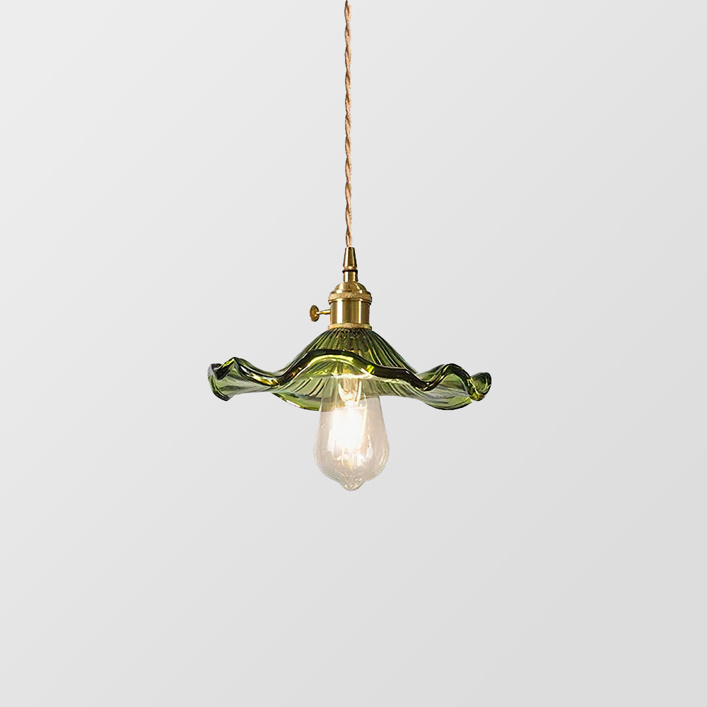Lámpara colgante decorativa | Vidrio | Forma de flor