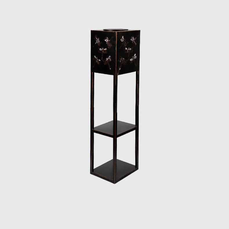 Luz Solar de Mariposa Sombra Cuadrada Maceta Luz Jardín Decorativa Exterior Impermeable Patio Luz Exterior | Brehn