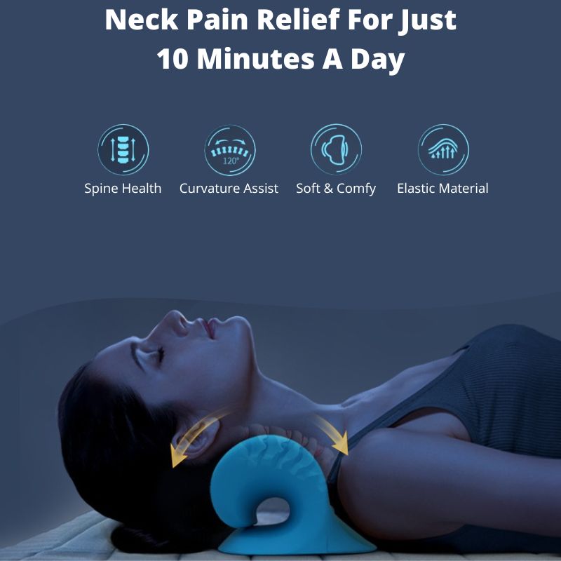 Dispositivo de tracción cervical para el cuello, almohada quiropráctica para el alivio del dolor