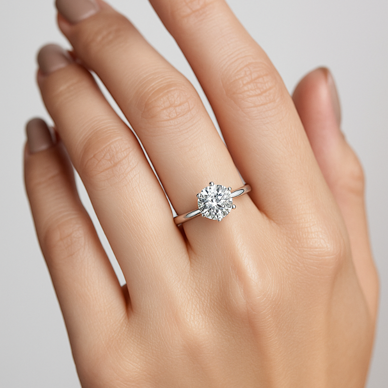 Regalo del Día de la Madre | Anillo con Diseño Inspirado en Diamantes
