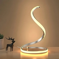 Lámpara de mesa LED | Forma única de letra S para iluminación interior