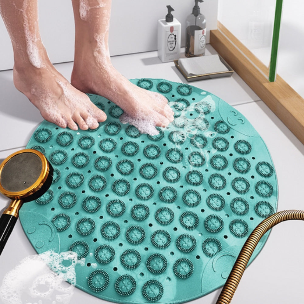 Alfombrilla Redonda Antideslizante para Ducha Segura