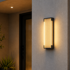 Luz de Pared Exterior Elegante - Aplique LED Regulable de Acero Inoxidable