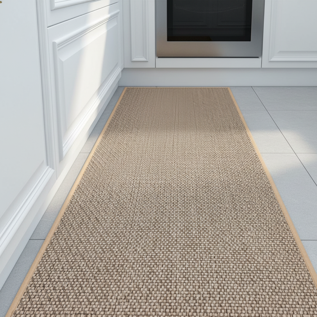 PureStep - Alfombra de Cocina Tejida con Respaldo de Goma Antideslizante, Lavable y Absorbente de Agua para Decoración Moderna del Hogar