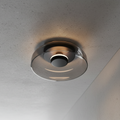 Luz de Pared Halo - Aplique Escultórico Moderno con Brillo en Capas y Plato de Vidrio