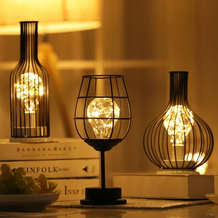 Lámpara de mesa LED de metal para el hogar