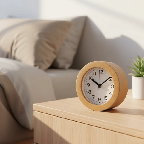 TimberGlow – Reloj despertador LED silencioso para el escritorio