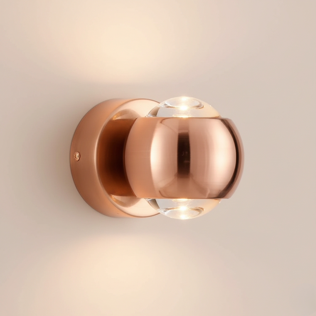 Luz de Pared Diabolo - Apliqué Escultural en Forma de Reloj de Arena con Iluminación de Doble Haz