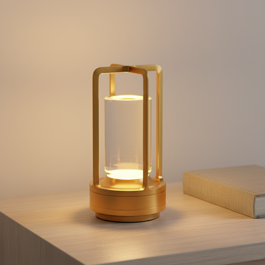 Luz de Linterna LED Portátil Estilosa con Efecto de Parpadeo