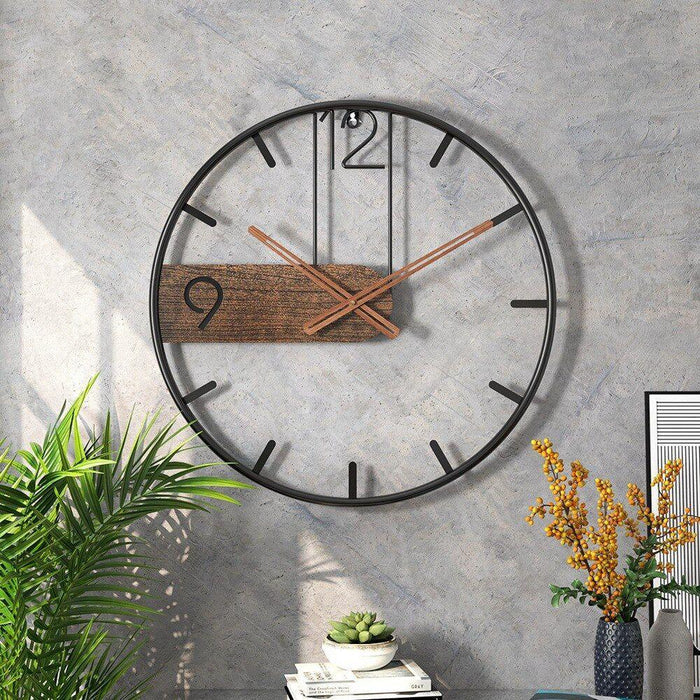 TimeMaster - Reloj de pared redondo moderno con mecanismo de cuarzo silencioso