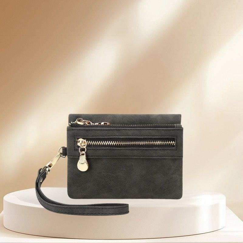 Cartera con Cremallera para Mujeres con Monedero y Múltiples Compartimentos