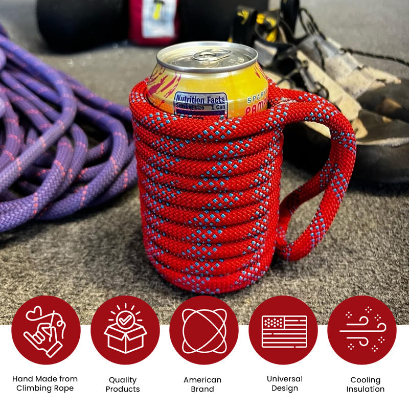 BowLift | Funda para Lata de Cerveza de Cuerda de Escalada Reciclada