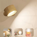 Aplique LumiScandi | Inalámbrico y Recargable | Diseño Escandinavo | Madera de Roble