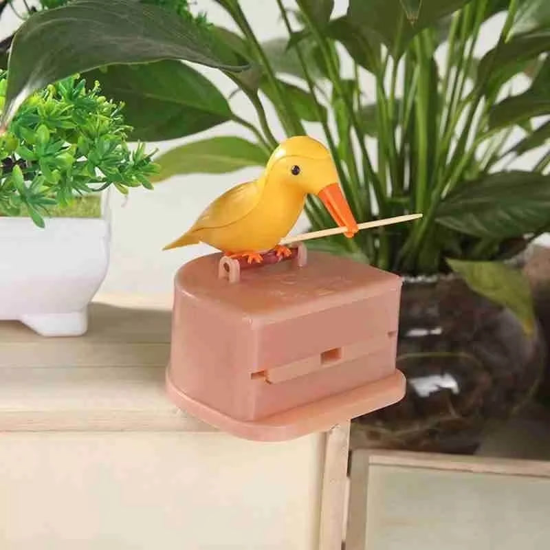 PeckPort - Soporte para Palillos de Dientes con Diseño Portátil e Inspirado en Aves