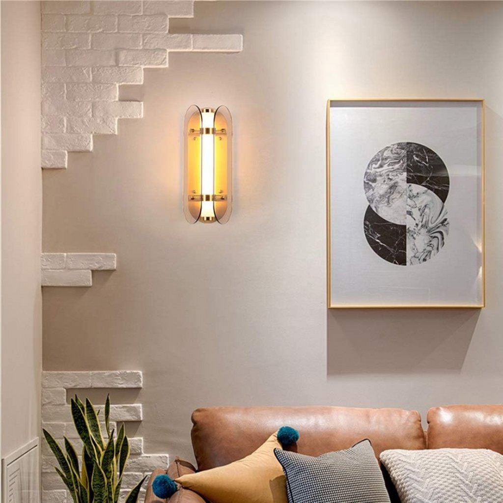 Lámpara de pared de vidrio | Iluminación LED para el hogar