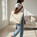 Bolso tote de lona natural