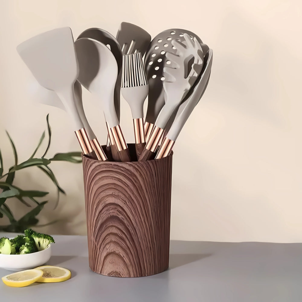 Utensilios de Cocina de Silicona Luxe | Set de 10 Piezas