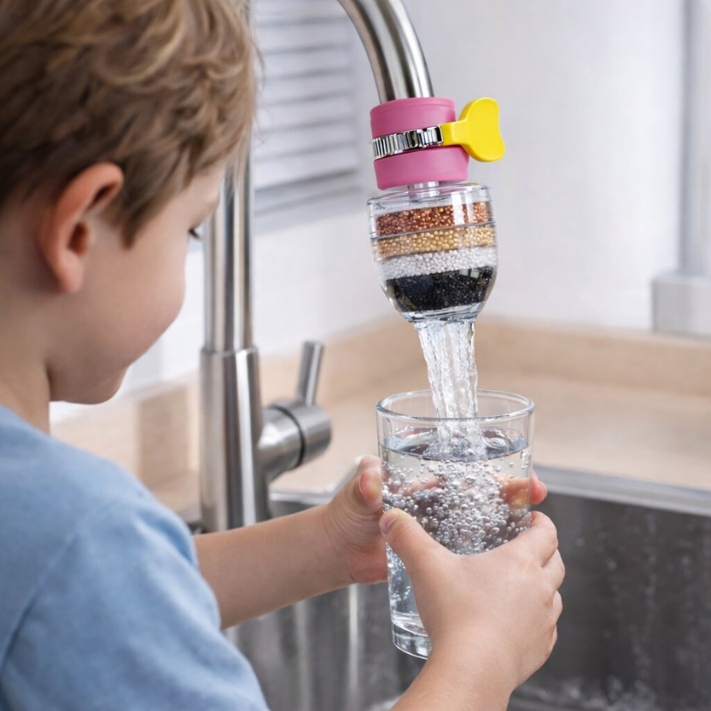 Filtro de Agua para Grifo Rotatable 360° para Fregadero de Cocina