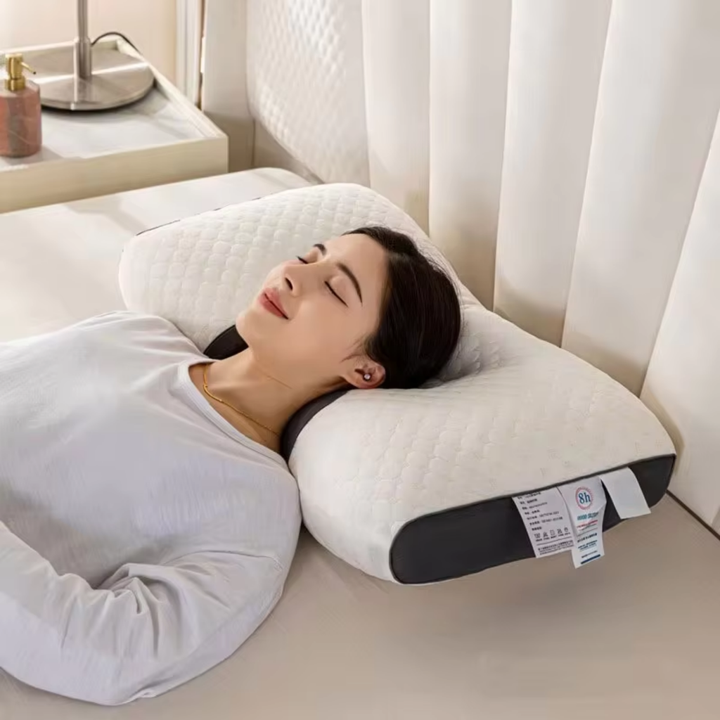 Almohada ortopédica para el cuello OrthoRest | Contorno ergonómico | Espuma viscoelástica | Transpirable