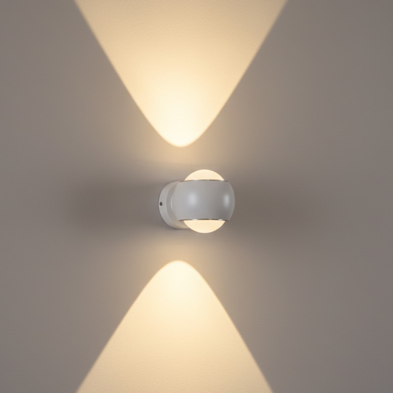 Luz de pared LED en forma de esfera, rotatable 180° | Diseño minimalista moderno