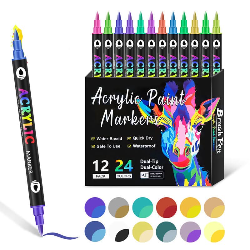 Marcadores de pintura acrílica para creaciones vibrantes