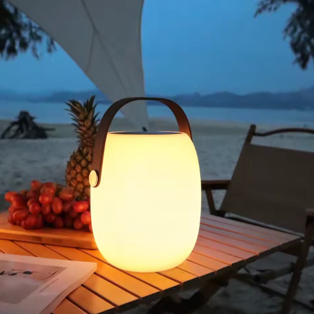 Lámpara LED Solar Exterior Elegante para Uso en Jardín y Terraza