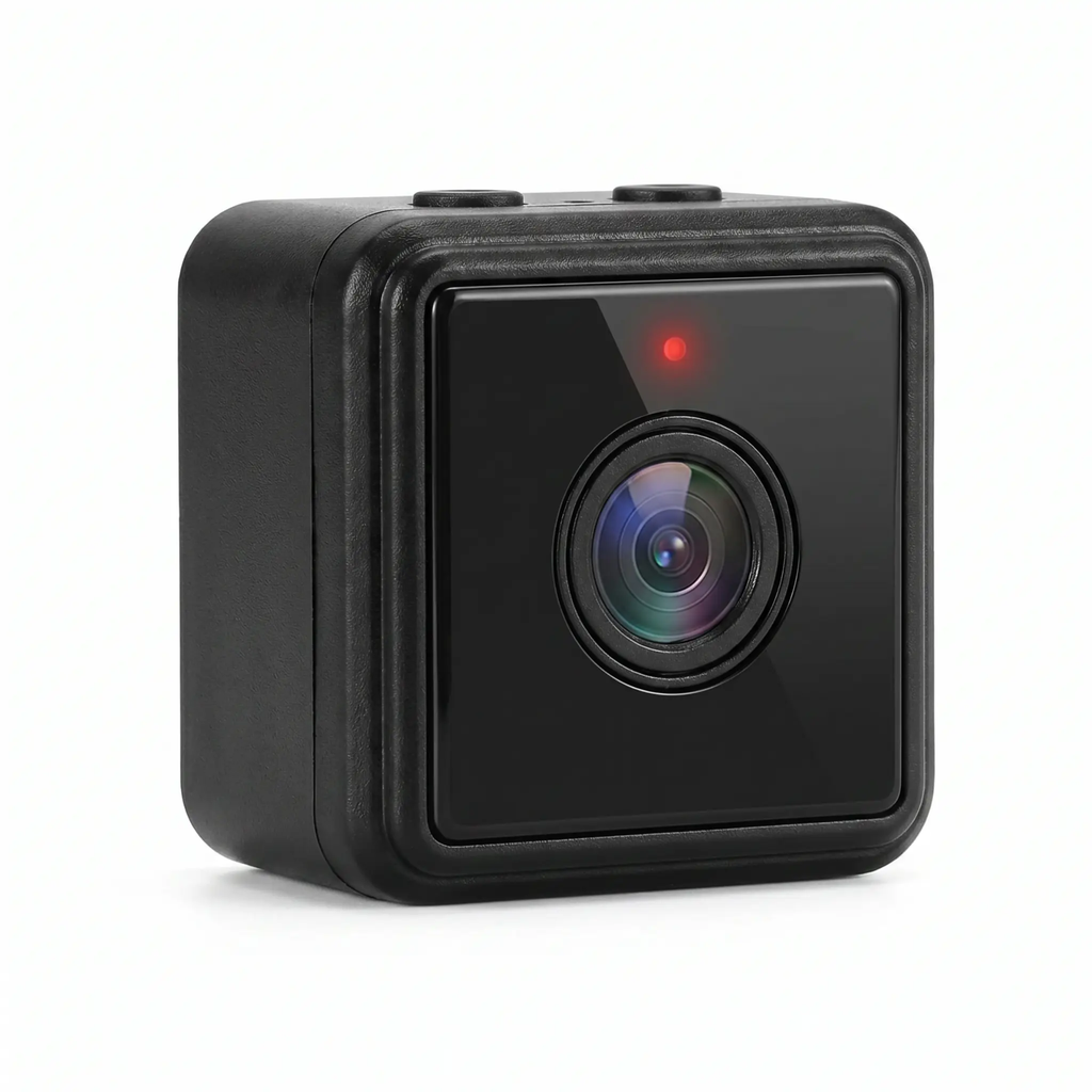 Cámara de seguridad inalámbrica WiFi de 1080p | Resistente a la intemperie, controlable mediante aplicación e ideal para la vigilancia en interiores y exteriores | Cámara de CCTV compacta