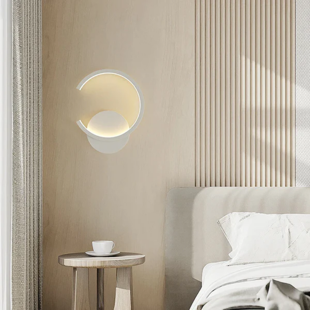 Lámpara de pared LED redonda para salón