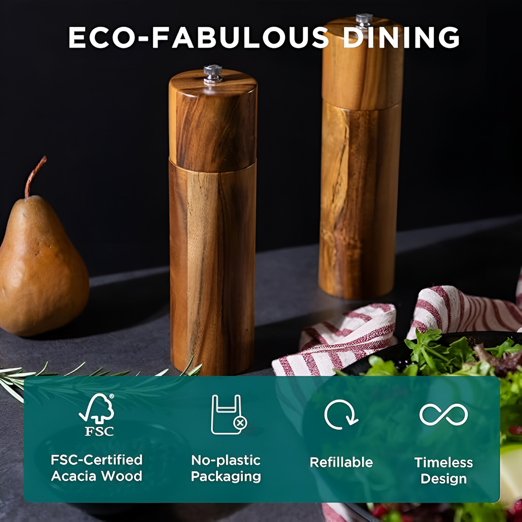 Molinos de Especias de Madera Minimalistas