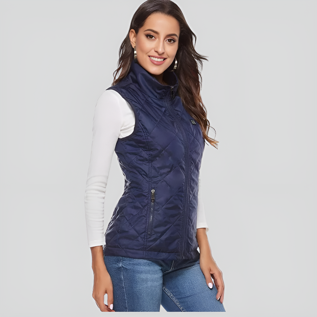 Chaleco calefactable para mujeres con control dual y 9 zonas de calefacción – comodidad y calidez para cada temporada