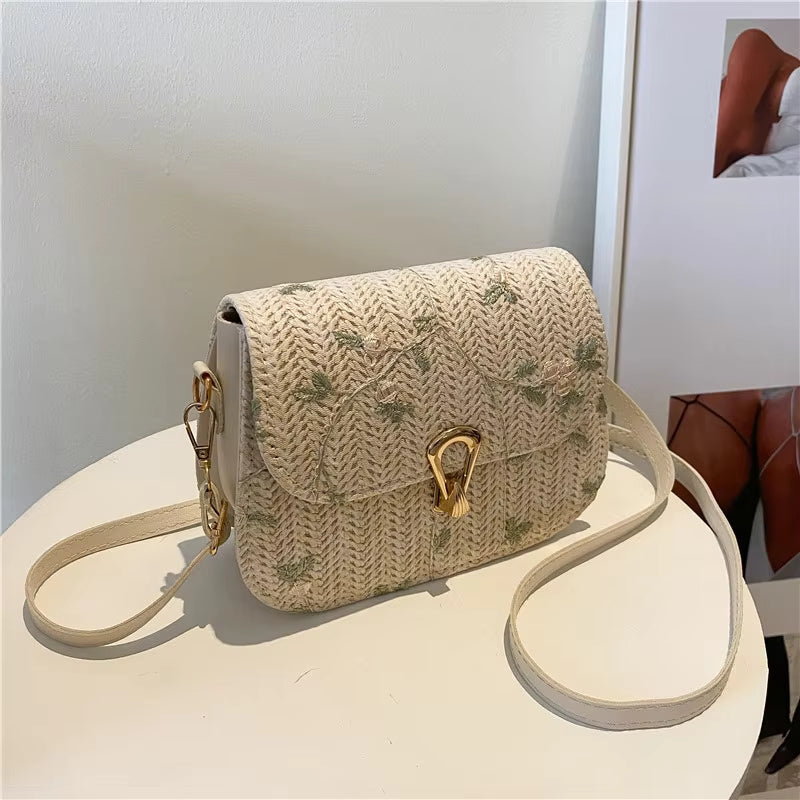 Ophelia – Bolso de hombro de gran capacidad con estampado de flores