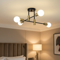 Axon - Luz de Techo Empotrada Moderna con Acabado Bicolor, Opciones de 4/6/8 Lámparas