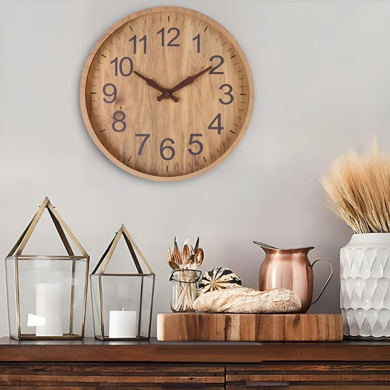 TimeSmart – Reloj de Pared Redondo con Pantalla Digital