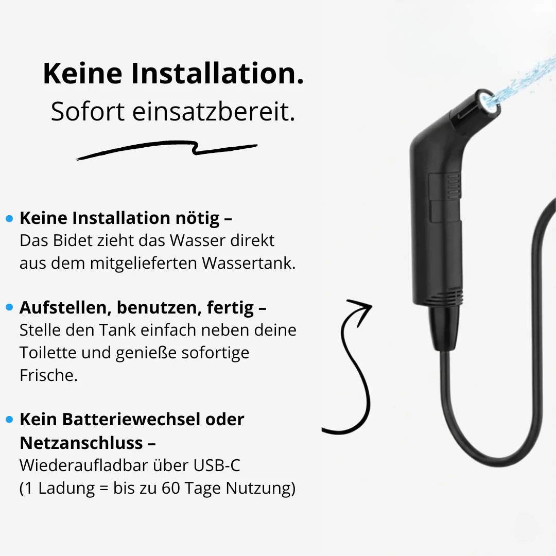 Bidet portátil sin instalación